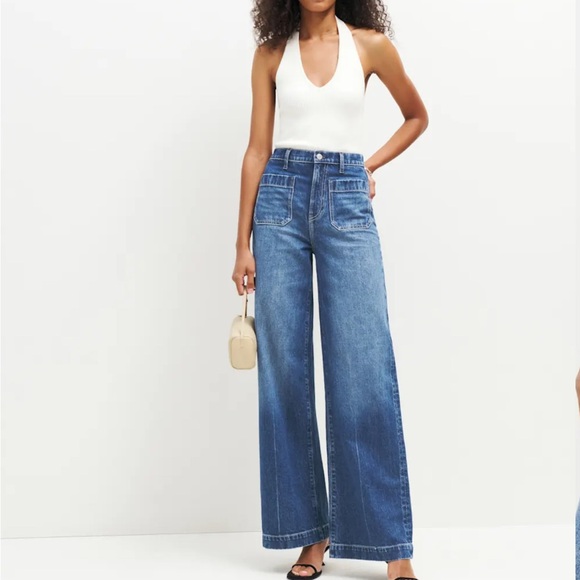 Reformation Janae Ultra High Rise Wide Leg size 28 - Picture 2 of 10